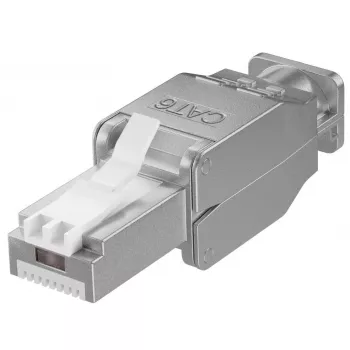 Microconnect KON522TL Conector RJ45 Prateado