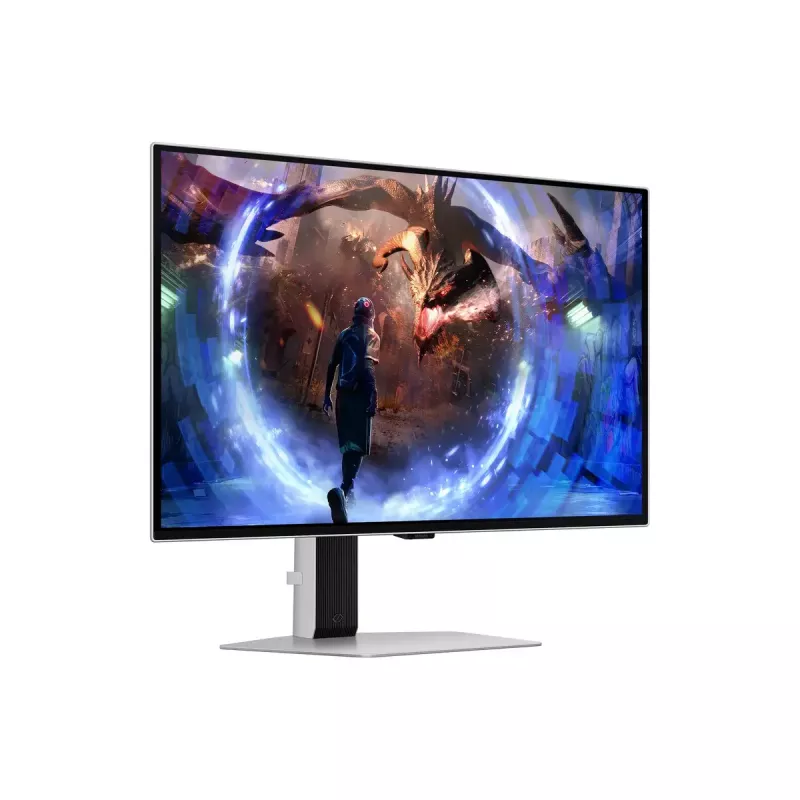 Monitor OLED 27 polegadas Samsung G60SD LS27DG602SUXEN — 2560x1440 QHD, 0,03 ms, campo de visão 178°, hub USB 3.2, VESA, prateado