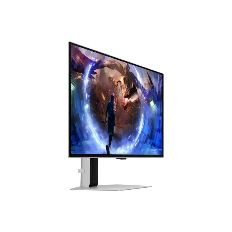 Monitor OLED 27 polegadas Samsung G60SD LS27DG602SUXEN — 2560x1440 QHD, 0,03 ms, campo de visão 178°, hub USB 3.2, VESA, prateado