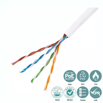 Cabo de rede Lanview LVN122004 branco 305 m Cat5e U/UTP (UTP)