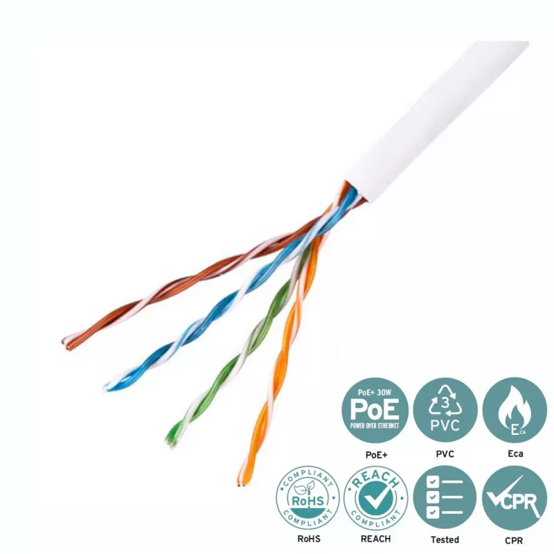 Cabo de rede Lanview LVN122004 branco 305 m Cat5e U/UTP (UTP)