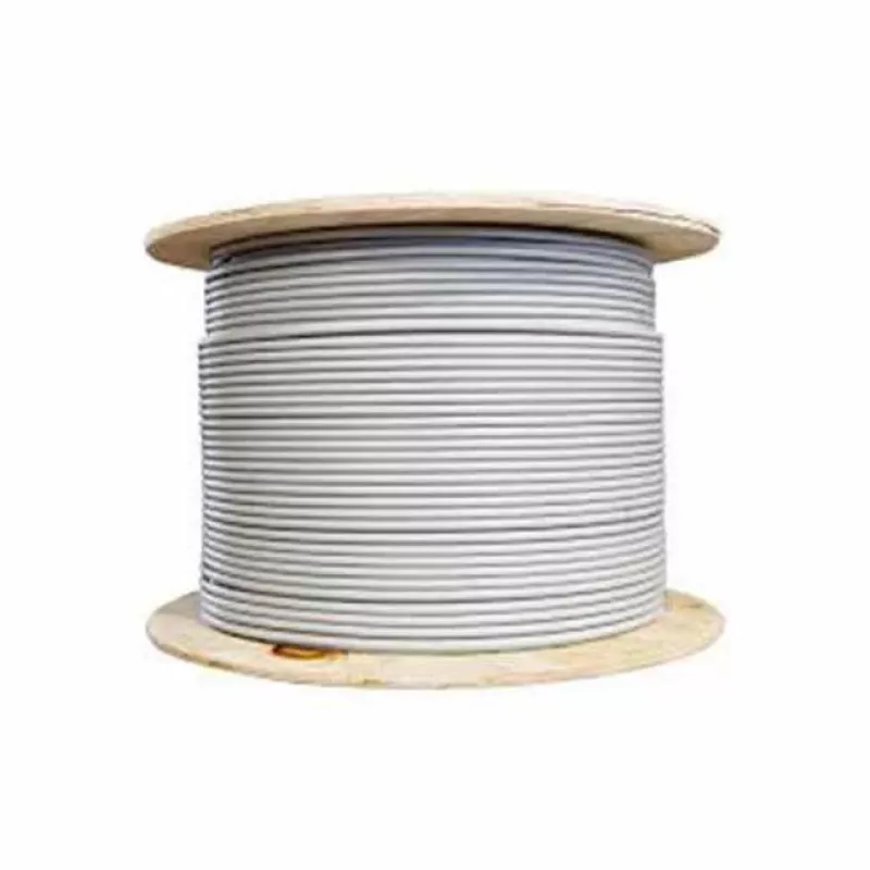 Cabo de rede duplo Cat6a U-FTP 4x2xAWG23 LSZH branco