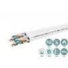 Cabo de rede duplo Cat6a U-FTP 4x2xAWG23 LSZH branco