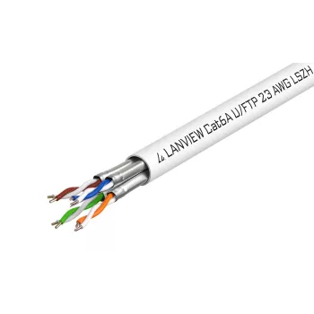 Cabo de rede Lanview LVN122430 branco 500 m Cat6a U/FTP (STP)