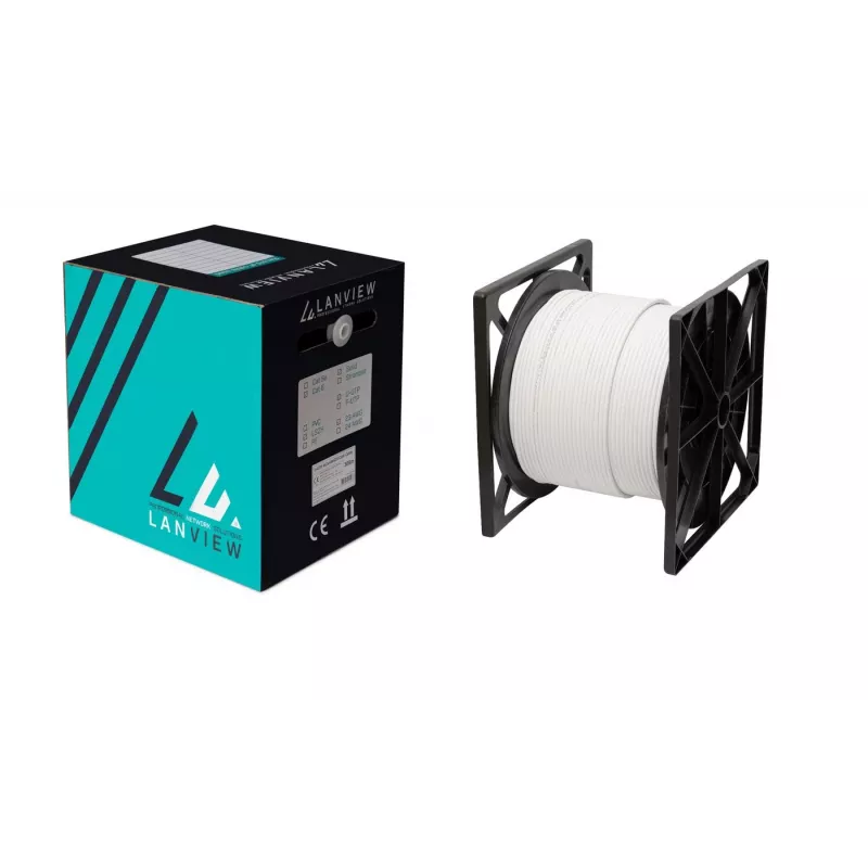 Cabo de rede Lanview LVN122432 branco 305 m Cat6a U/FTP (STP)