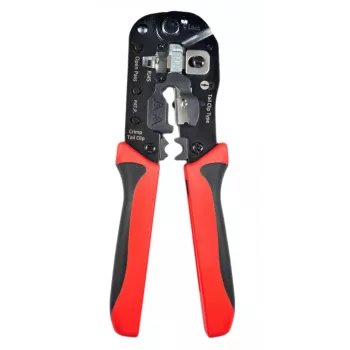 Alicate de corte e cravar cabos Lanview LVN125457, vermelho