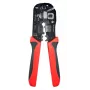 Alicate de corte e cravar cabos Lanview LVN125457, vermelho