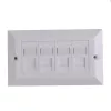 Caixa de embutir Lanview LVN126188UK-4 RJ-45 branca