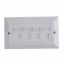 Caixa de embutir Lanview LVN126188UK-4 RJ-45 branca