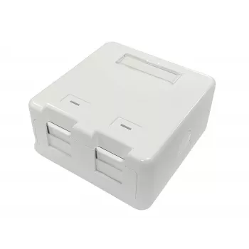 Caixa de ligação Lanview LVN127767 2 x RJ-45 branca