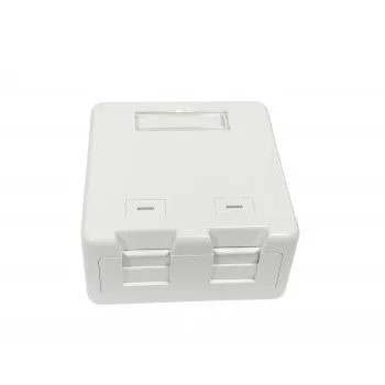 Caixa de ligação Lanview LVN127767 2 x RJ-45 branca