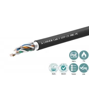 Cabo de rede Lanview LVN-CAT6PE-FUTP-305M Cat6 F/UTP (FTP)