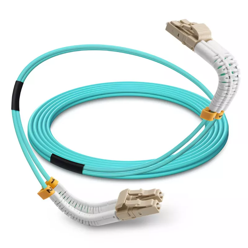 Cabo de fibra ótica/InfiniBand Lanview LVO231301-FLEX 2 m LC LC/LC aqua