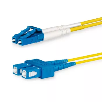 Cabo de fibra ótica/InfiniBand Lanview LVO231491 1 m 2x LC 2x SC amarelo