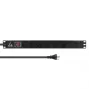 Lanview LVR-3MDK-SW-DK6 régua de tomadas para rack de 19 polegadas, 1U, 13 A, com interruptor ligar/desligar