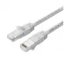 Cabo de rede Lanview LV-SFTP6A01W conector dourado S/FTP 1m branco