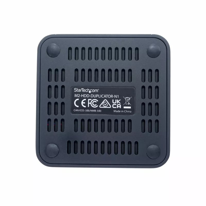 StarTech.com M2-HDD-DUPLICATOR-N1 duplicador e dock autónomo 1:1 para unidades M.2 NVMe (PCIe), até 90 GB/min, USB-C 20 Gbps, de dois compartimentos, em conformidade com TAA