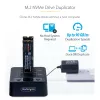 StarTech.com M2-HDD-DUPLICATOR-N1 duplicador e dock autónomo 1:1 para unidades M.2 NVMe (PCIe), até 90 GB/min, USB-C 20 Gbps, de dois compartimentos, em conformidade com TAA