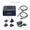 StarTech.com M2-HDD-DUPLICATOR-N1 duplicador e dock autónomo 1:1 para unidades M.2 NVMe (PCIe), até 90 GB/min, USB-C 20 Gbps, de dois compartimentos, em conformidade com TAA