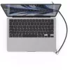 Compulocks Ledge para MacBook Air 13 polegadas M2 e M3 com fechadura de chave Prateado