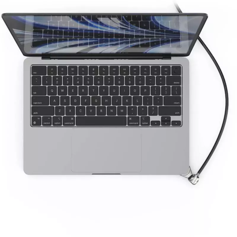 Compulocks Ledge para MacBook Air 13 polegadas M2 e M3 com fechadura de chave Prateado