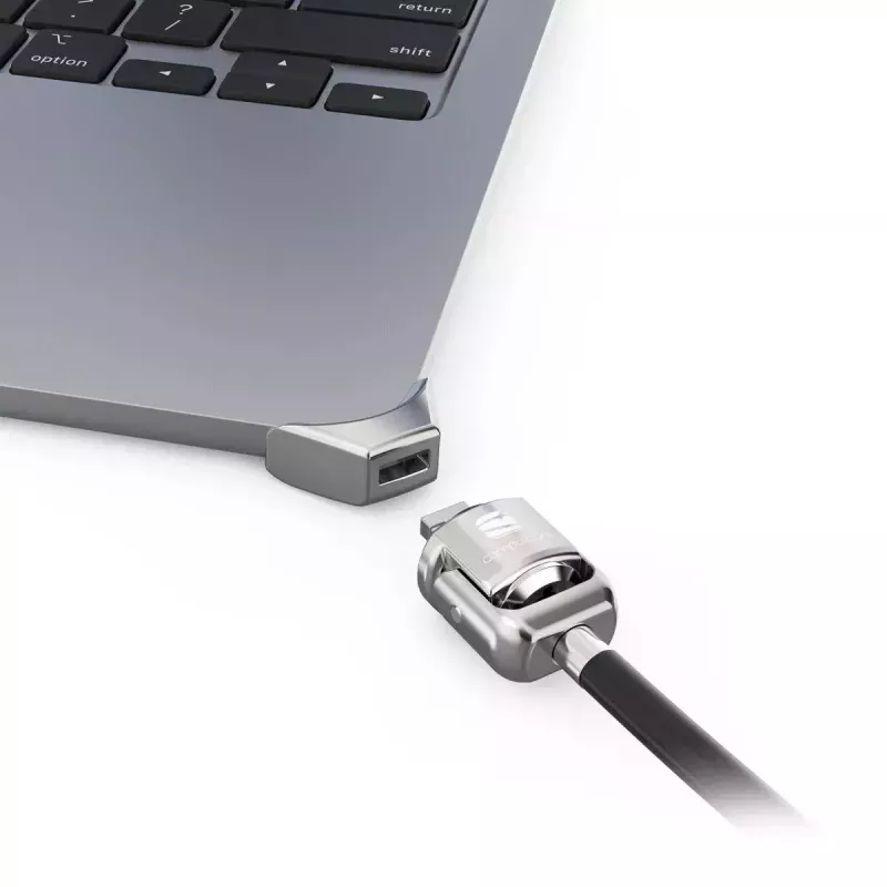 Compulocks Ledge para MacBook Air 13 polegadas M2 e M3 com fechadura de chave Prateado