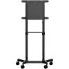 StarTech.com Carrinho de TV móvel - Suporte de TV rolante portátil para ecrã VESA de 37-70 polegadas (154lb/70kg) - Suporte de TV com prateleira e compartimento de arrumação - Ecrã giratório/inclinável - Suporte de TV universal sobre rodas
