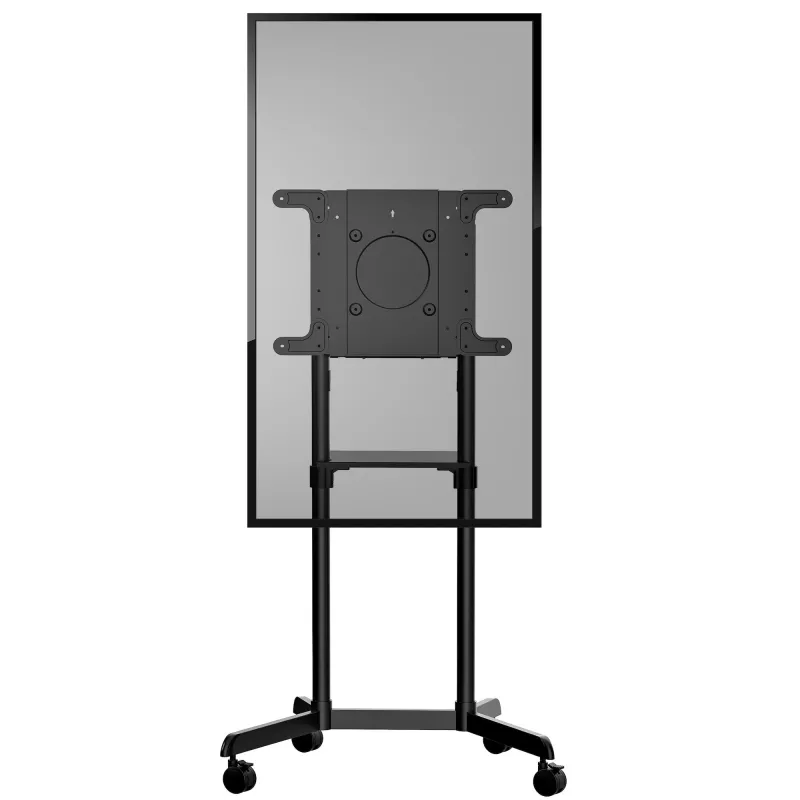 StarTech.com Carrinho de TV móvel - Suporte de TV rolante portátil para ecrã VESA de 37-70 polegadas (154lb/70kg) - Suporte de TV com prateleira e compartimento de arrumação - Ecrã giratório/inclinável - Suporte de TV universal sobre rodas