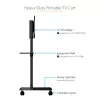 StarTech.com Carrinho de TV móvel - Suporte de TV rolante portátil para ecrã VESA de 37-70 polegadas (154lb/70kg) - Suporte de TV com prateleira e compartimento de arrumação - Ecrã giratório/inclinável - Suporte de TV universal sobre rodas