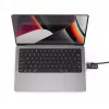 Adaptador Ledge Lock Compulocks para MacBook Pro 14 polegadas M1 M2 M3 Prateado
