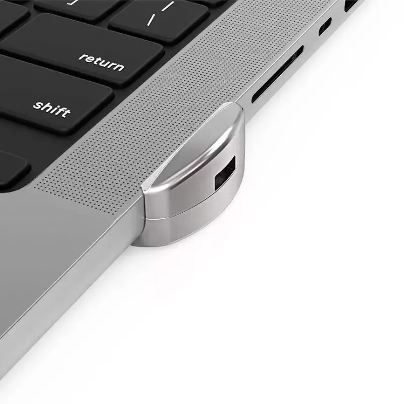 Adaptador Ledge Lock Compulocks para MacBook Pro 14 polegadas M1 M2 M3 Prateado