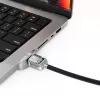 Adaptador Ledge Lock Compulocks para MacBook Pro 14 polegadas M1 M2 M3 Fechadura de cabo com chave Prateado