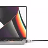 Adaptador Ledge Lock Compulocks para MacBook Pro 14 polegadas M1 M2 M3 Fechadura de cabo com chave Prateado