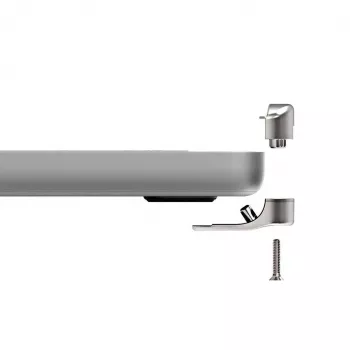 Adaptador Ledge Lock Compulocks para MacBook Pro 16 polegadas M1 M2 M3 Fechadura de cabo com chave Prateado
