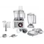 Robot de cozinha Bosch MC812S814, 1250 W, taça de 3,9 l, Aço inoxidável/Branco, velocidade contínua, botão rotativo
