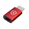 Adaptador de mudança de sexo MicroConnect MC-ACADAP-SC USB-A para USB-C Vermelho