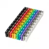 Microconnect MC-CABLEMARKER Marcador de cabos Preto, Azul, Castanho, Verde, Cinzento, Laranja, Vermelho, Violeta, Branco, Amarelo 100 unid.