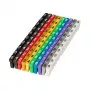 Microconnect MC-CABLEMARKER Marcador de cabos Preto, Azul, Castanho, Verde, Cinzento, Laranja, Vermelho, Violeta, Branco, Amarelo 100 unid.