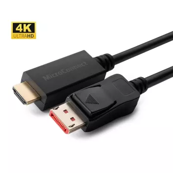 Adaptador de cabo de vídeo Microconnect MC-DP-HDMI-3004K 3 m DisplayPort preto