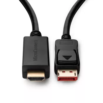 Adaptador de cabo de vídeo Microconnect MC-DP-HDMI-3004K 3 m DisplayPort preto