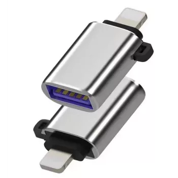 Microconnect MC-LIGHTUSB3 Adaptador de cabo Lightning USB A prateado