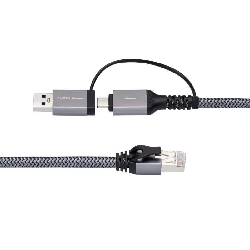Microconnect CAT6 RJ45 FTP cabo adaptador para USB A-C, 3 metros adaptador de rede