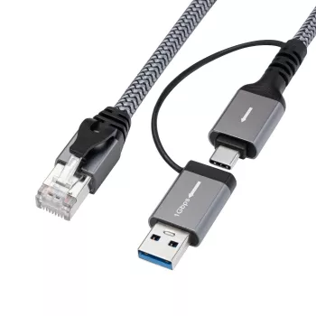 Microconnect CAT6 RJ45 FTP cabo adaptador para USB A-C, 5 metros adaptador de rede