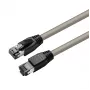 Cabo de rede Microconnect MC-SFTP8075 cinzento 7,5 m Cat8.1 S/FTP (S-STP)