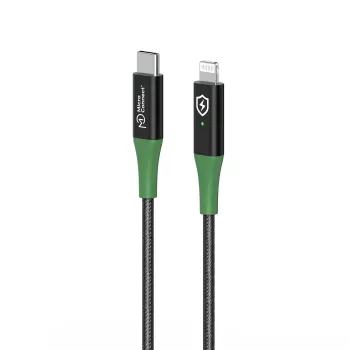 Microconnect MC-SMART USB C-L-1 cabo Lightning 1 m preto, verde