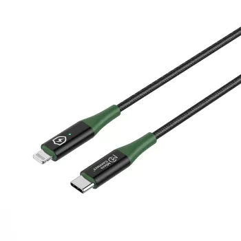 Microconnect MC-SMART USB C-L-2 cabo Lightning 2 m preto, verde