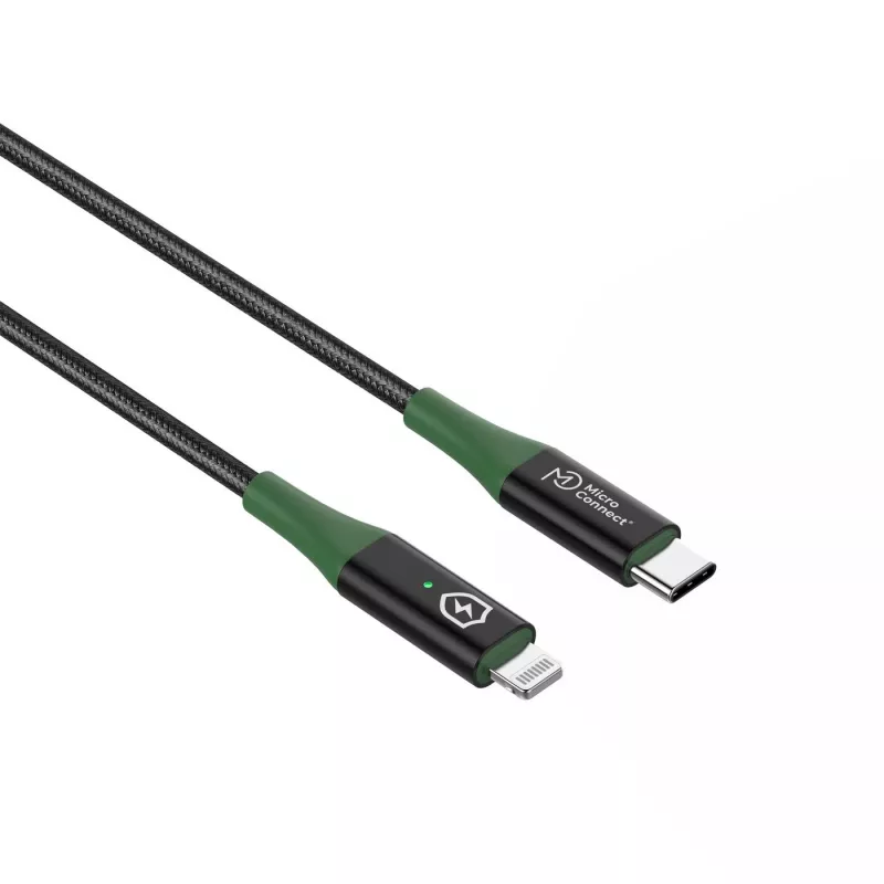 Microconnect MC-SMART USB C-L-2 cabo Lightning 2 m preto, verde