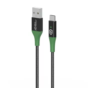Microconnect MC-SMART USB-A-C-02 cabo USB USB 2.0 2 m USB A USB C preto, verde