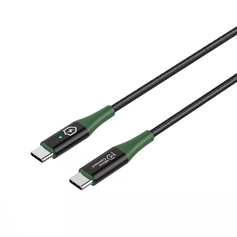 Microconnect MC-SMART USB-C-C-01 cabo USB USB 2.0 1 m USB C preto, verde