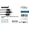 Microconnect MC-USB3.0AB15OP cabo USB USB 3.2 Gen 2 (3.1 Gen 2) 15 m USB A USB B preto